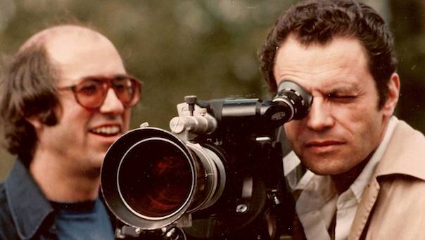 Harvey Gabor directing the 'Hilltop' shoot in Rome, 1971.