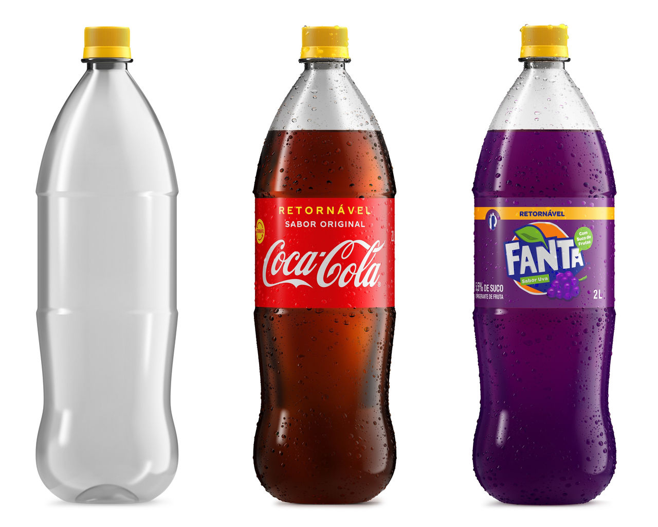 Refillable bottles in Brasil